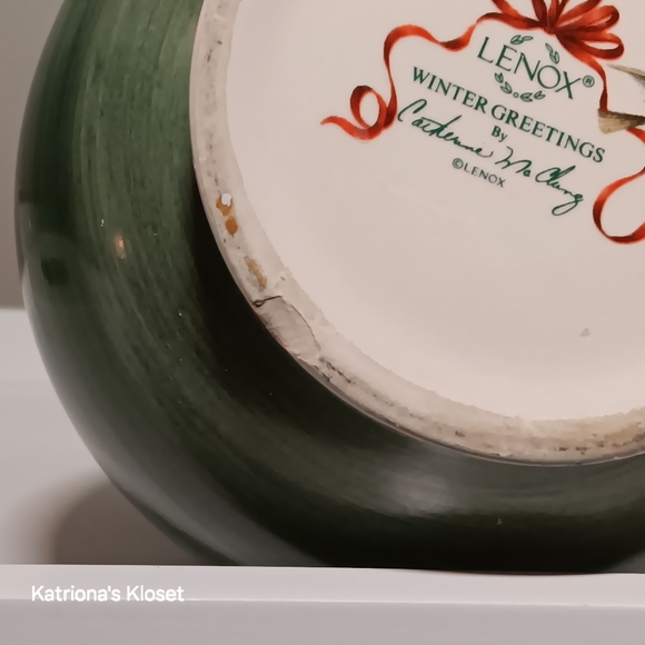 Lenox Winter Greetings Earthenware Pitcher - Picture 9 of 11